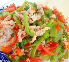 Green Pepper Shredded Pork Rice