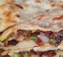 Fried Pork Crumbs Pancake