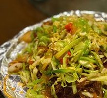 Sizzling Cabbage with Glass Noodles
