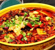 Spicy Boiled Blood Curd in Pot