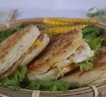 Scallion pancake with egg