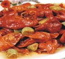 Pickled Garlic with Pig Intestines