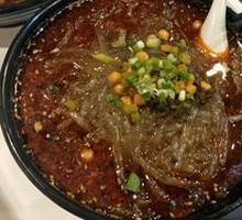 Spicy Sliced Pork with Fermented Cabbage and Rice Noodles