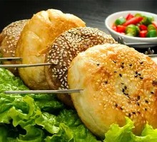 Honey-glazed baked flatbread