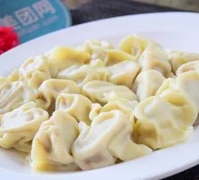 Pork and scallion dumplings