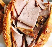 Beef-filled flatbread