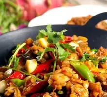 Spicy Frog Legs in Dry Pot