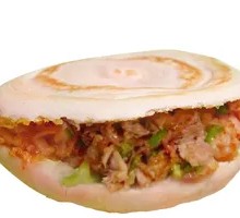 Green Pepper Braised Pork in Flatbread