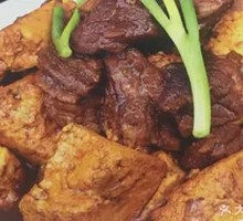 Braised Beef with Torn Tofu
