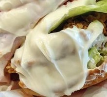 Spicy Chicken Leg Chinese Burger