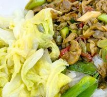 Spicy Sour Chicken Offal Rice