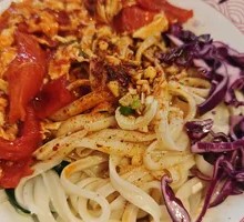 Tomato and Egg Oil-Poured Noodles