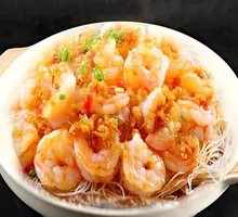 Garlic Shrimp with Rice Noodles
