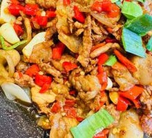 Three-Year Fermented Chili Pork Stir-Fry
