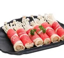 Beef Rolls with Enoki Mushrooms