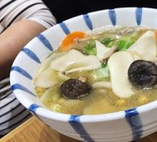 Mushroom Tofu Noodle Soup