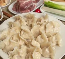 Pork and scallion hand-pulled dumplings