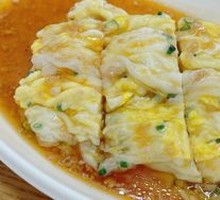 Egg and Pork Rice Noodle Roll