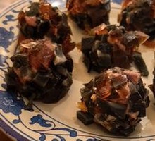 Spicy Pepper and Century Egg Meatballs