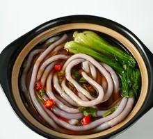 Fish Dumpling Hot Pot with Potato Noodles