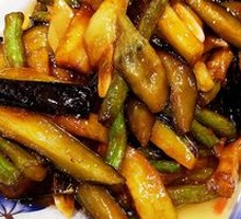 Stir-Fried Green Beans with Eggplant