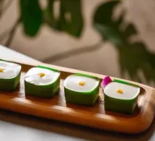 Pandan Coconut Sago Cake