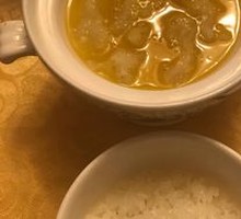 Golden Soup Fish Maw with Rice