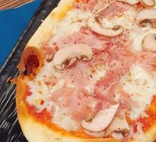 Ham and Mushroom Pizza