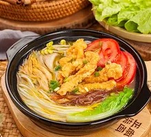 Three-Flavor Crispy Pork Noodles