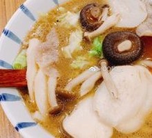 Mushroom Tofu Flower Noodle Soup