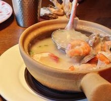 生滚砂锅虾贝粥