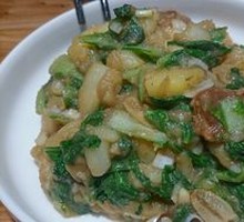 Mashed Potatoes with Baby Bok Choy