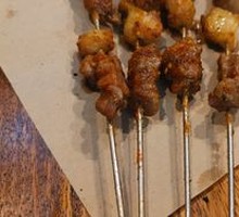 Skewered Lamb on Steel Rod