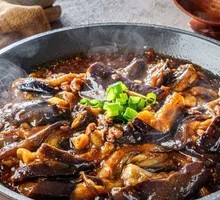 Stoned Plate Pork and Eggplant