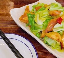Crispy Naan Stir-Fried with Chinese Cabbage