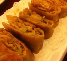 Layered Leek and Pork Pancake