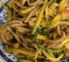 Mashed Potatoes with Buckwheat Noodles