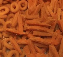 Fried Sweet Potato with Plum