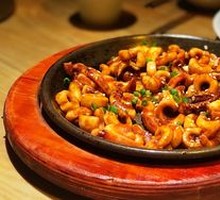 Grilled Squid with Star Accompaniment