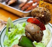 Grilled Small Mushrooms