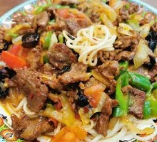 Xinjiang Fried Meat Noodles