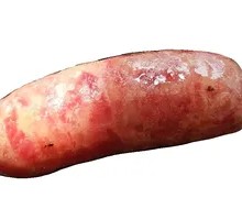 Grilled Sausage on Volcanic Stone