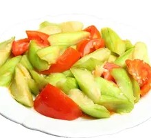 Stewed Tomatoes with Loofah