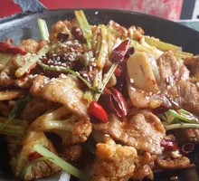Spicy Cauliflower in Hot Pot