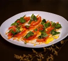 Cold sesame egg salad