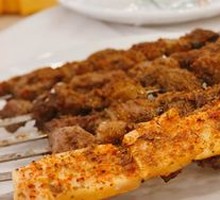 Skewered Lamb on Small Iron Rods
