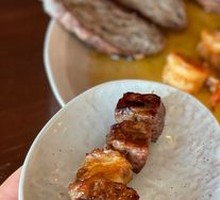 Beef Skewers with Pineapple
