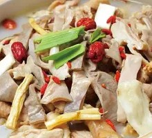 Chicken with Pig's Stomach