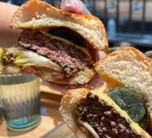 Spicy Chili Beef Burger with Century Egg