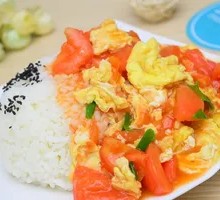 Tomato and Egg Rice Bowl